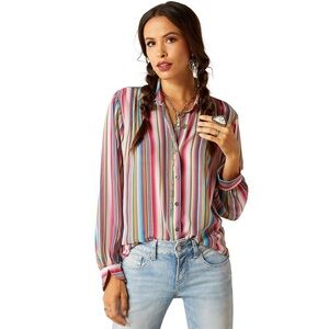 Ariat Colorful Striped Button-Up Shirt